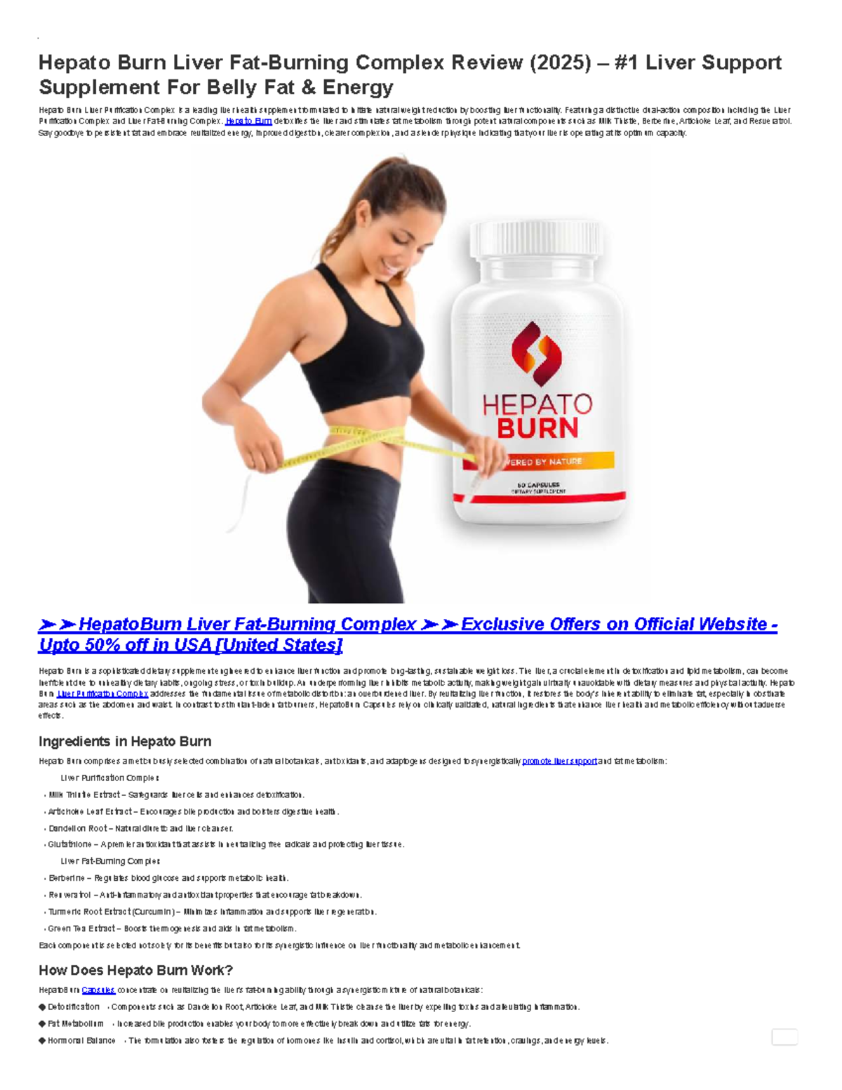 Hepato Burn liver fat-burning complex review (2025) - top liver support ...