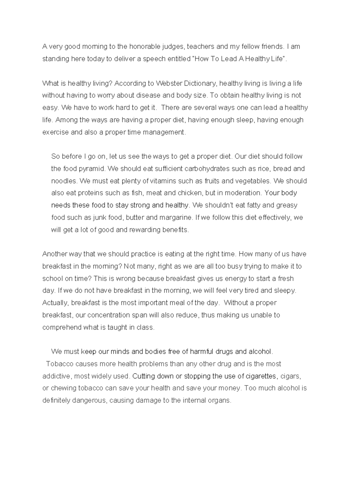 Article - Being Healthy: Tips for a Balanced Lifestyle - Studocu