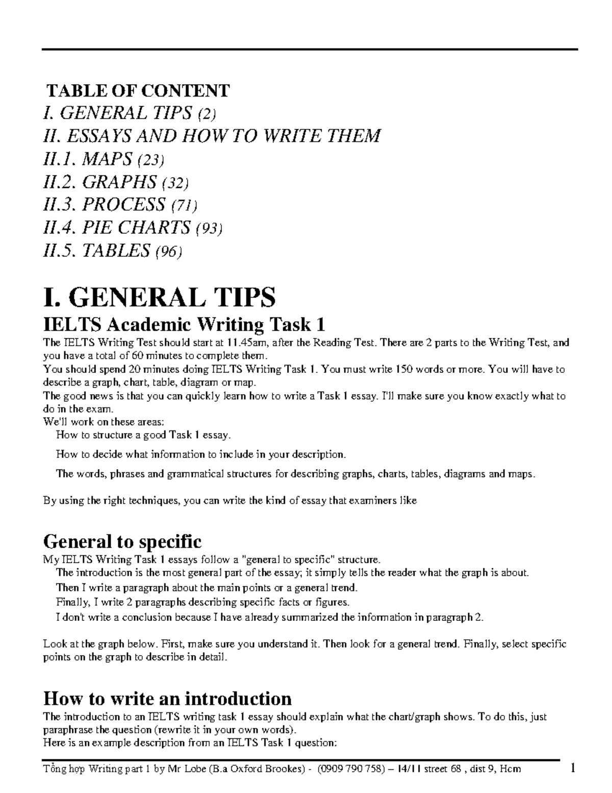 IELTS Academic Writing Task 1: Tips & Techniques for Success - Document Preview