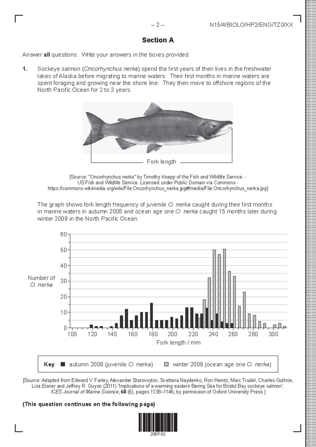 Data-Based Questions for O. nerka in Term 2 2024 Exam - Studocu