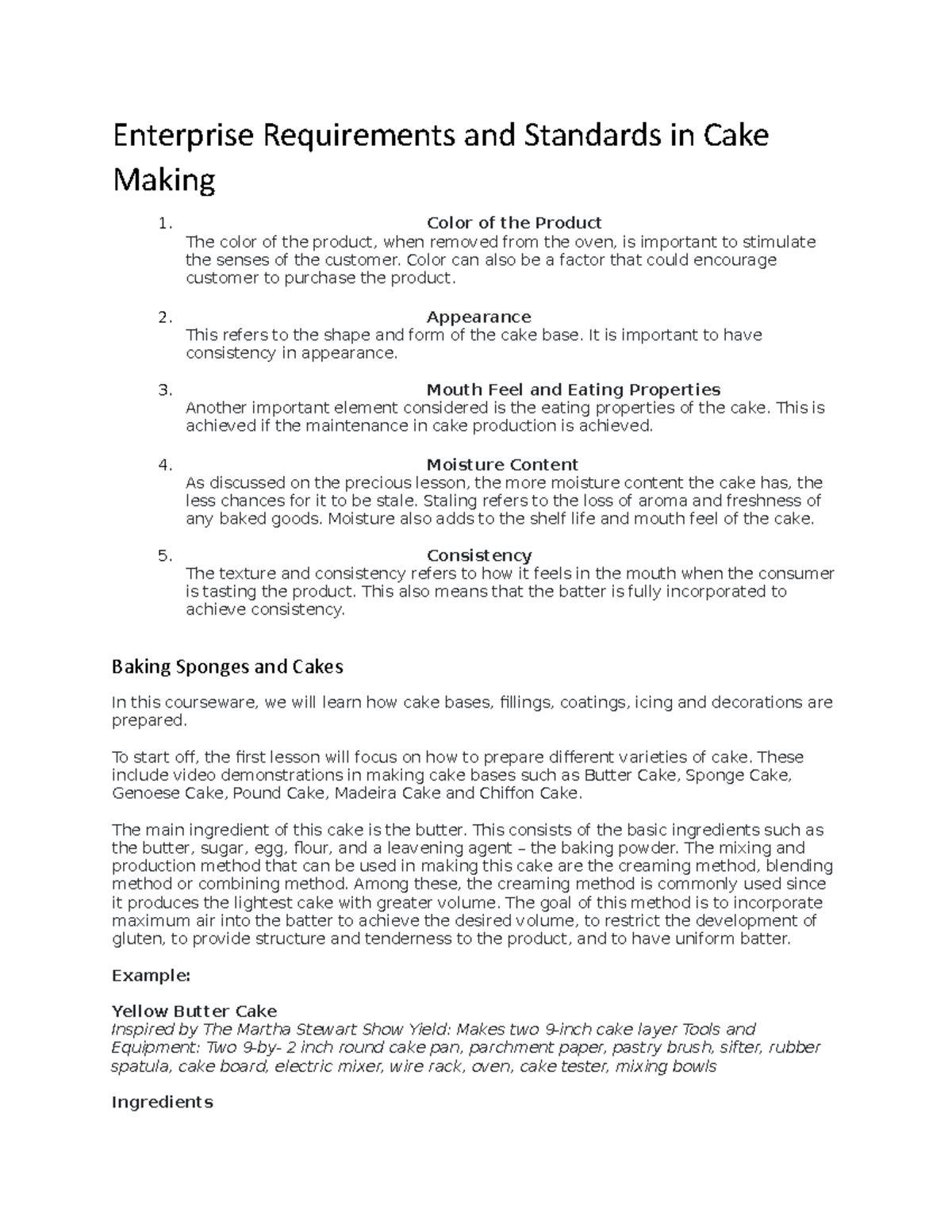 Hospitality management Exam Part 4 - Enterprise Requirements and ...