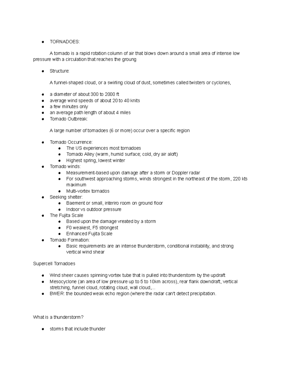 Meteorology Lecture Notes: Wind, Pressure, and Atmospheric Processes ...