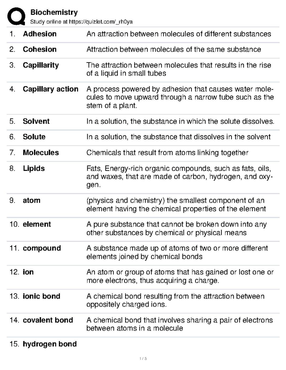 Biology 101: Key Concepts Overview for Quiz Preparation - Studocu