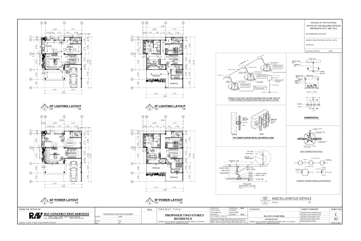 Proposed Two Storey Residence Plumbing Details (P1) - Studocu