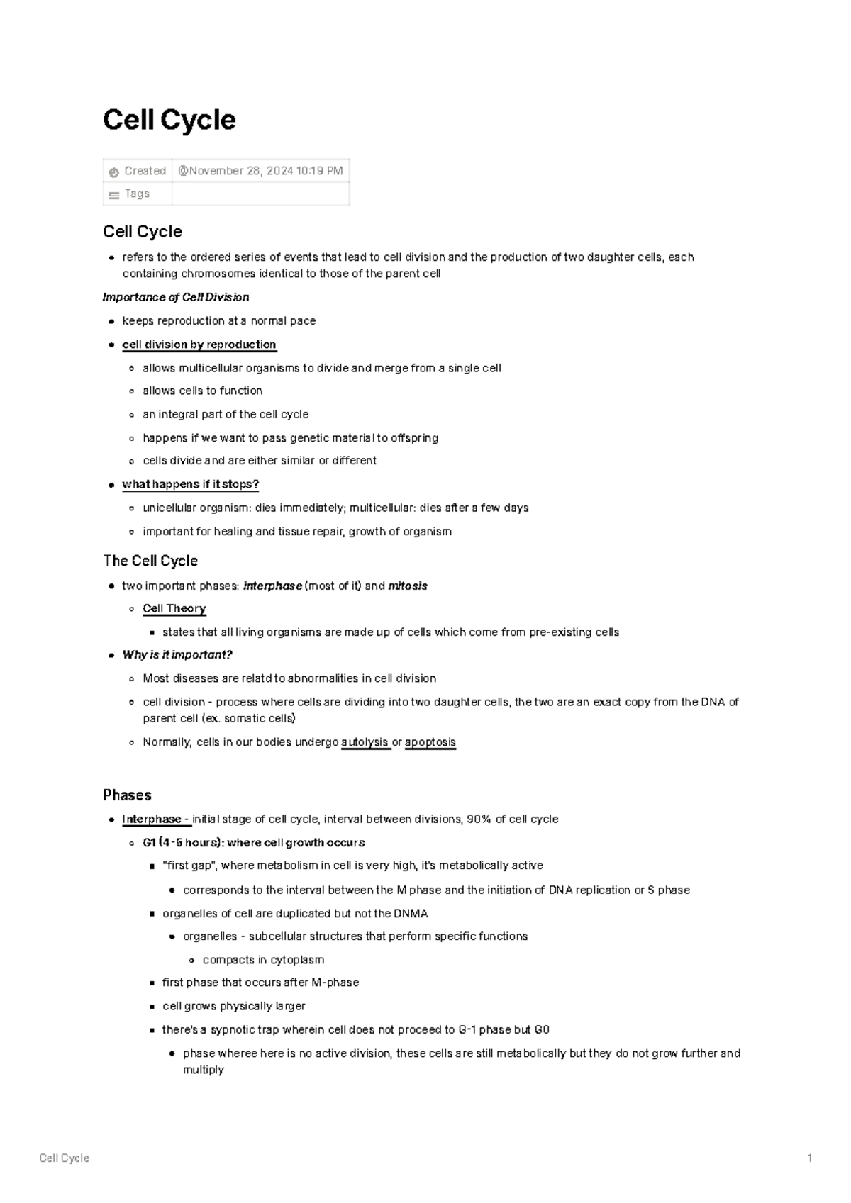 Cell Cycle - Ikgfd - Cell Cycle 1 Cell Cycle Created Tags Cell Cycle ...