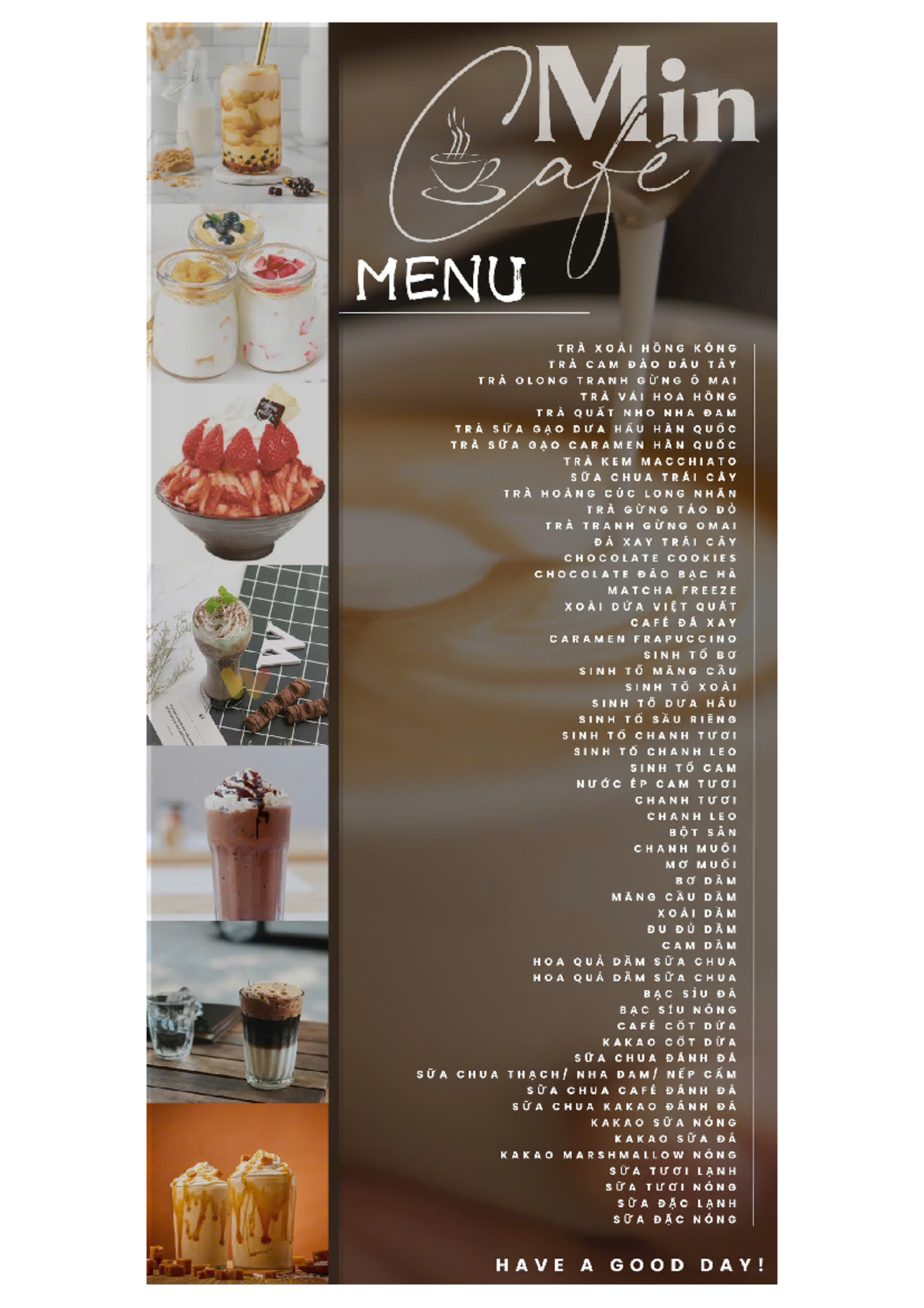 1234 - Menu Đồ Uống Gợi Ý Tại Tra Bạc Hà Hồng Kông - Studocu