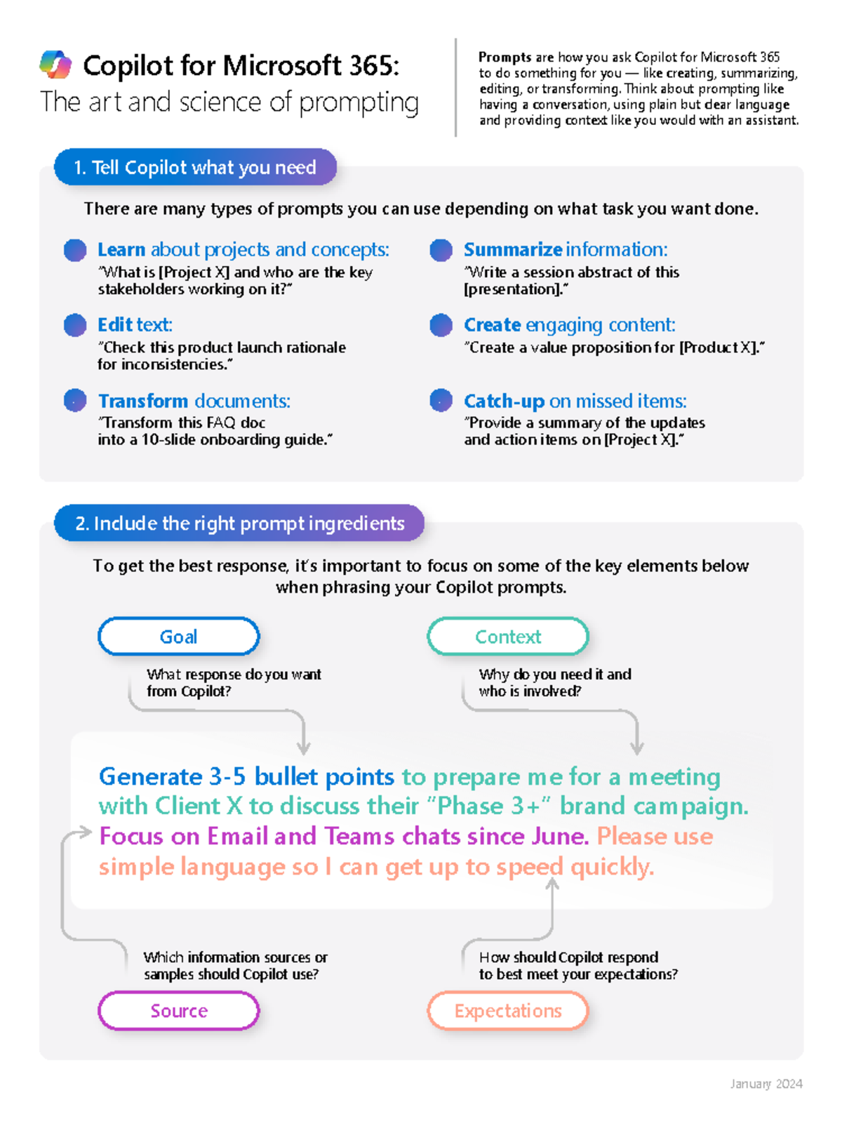Microsoft 365 Copilot: Mastering the Art of Prompting Techniques - Studocu