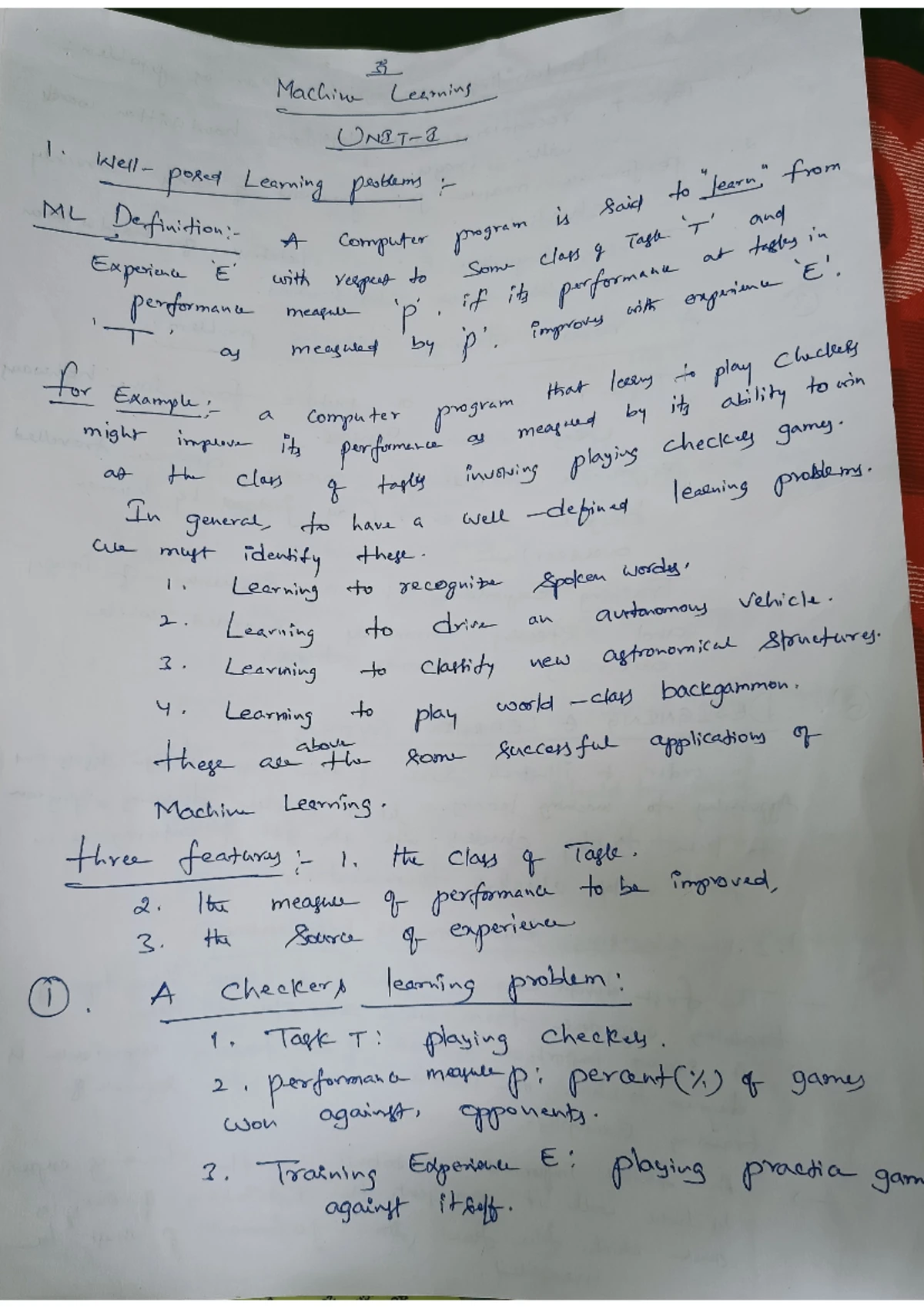 ML-Unit 1 - Comprehensive Machine Learning Concepts and Techniques ...