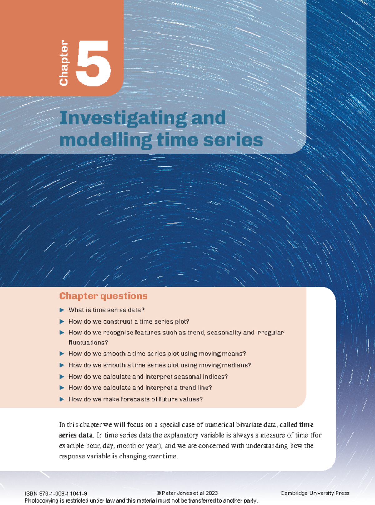 Chapter 5: Investigating & Modelling Time Series Data Analysis - Studocu