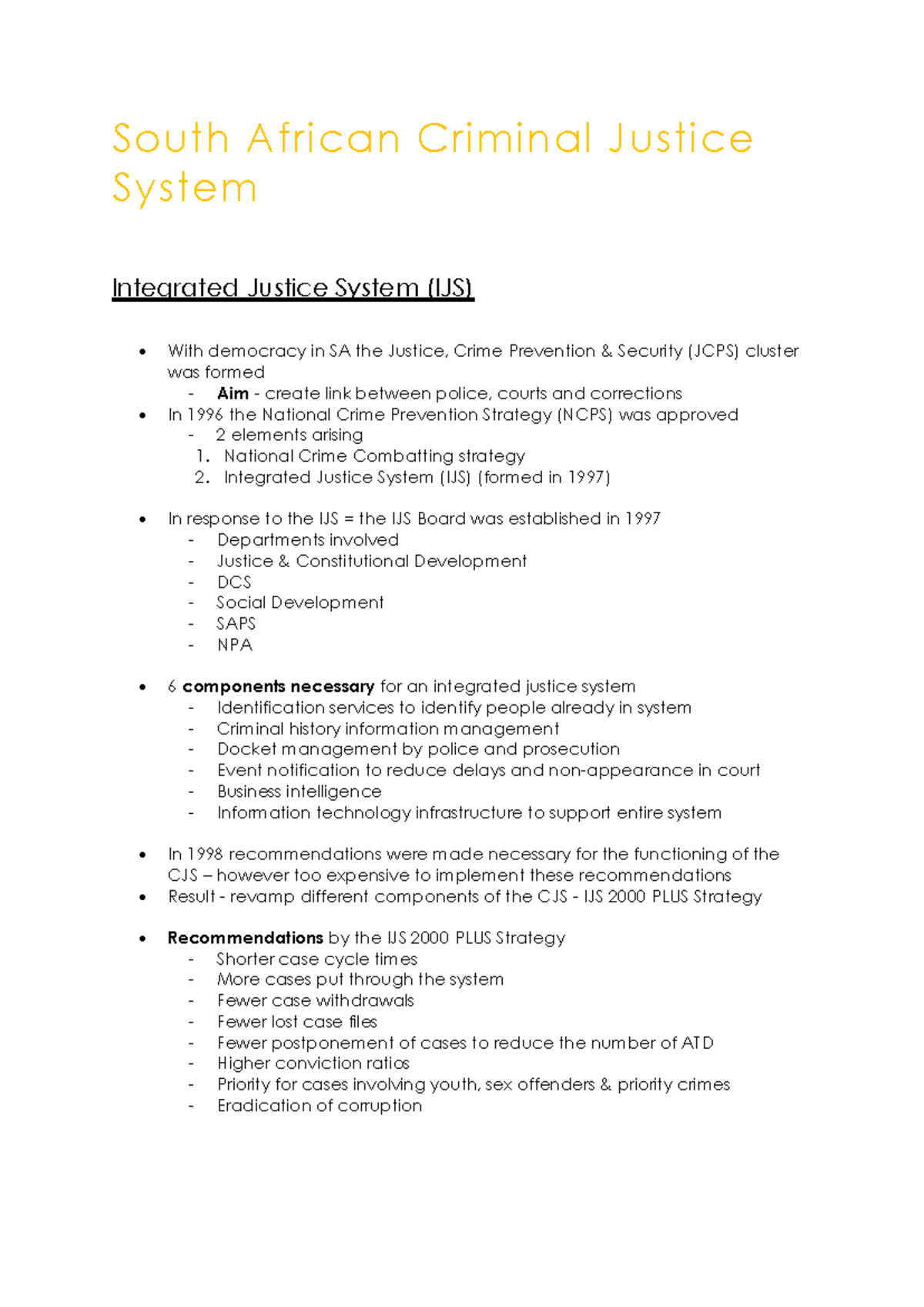 KRM120 summary - South African Criminal Justice System Integrated ...