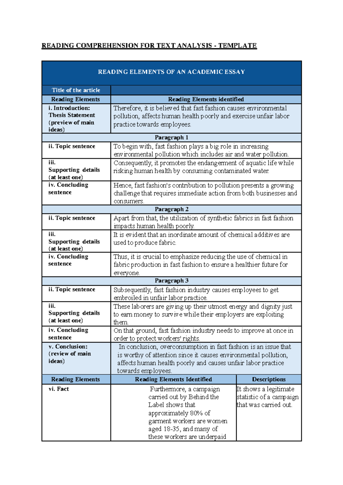 RTA template - I hope this helps you guys. - READING COMPREHENSION FOR ...