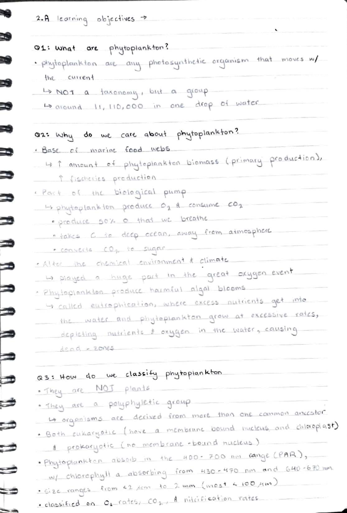 Test 1 Study Guide: Learning Goals for 2A to 3A - Studocu
