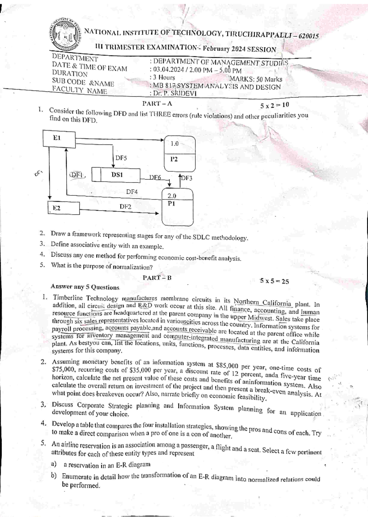 SAD Quiz Paper: Key Concepts and Guidelines for Preparation - Studocu