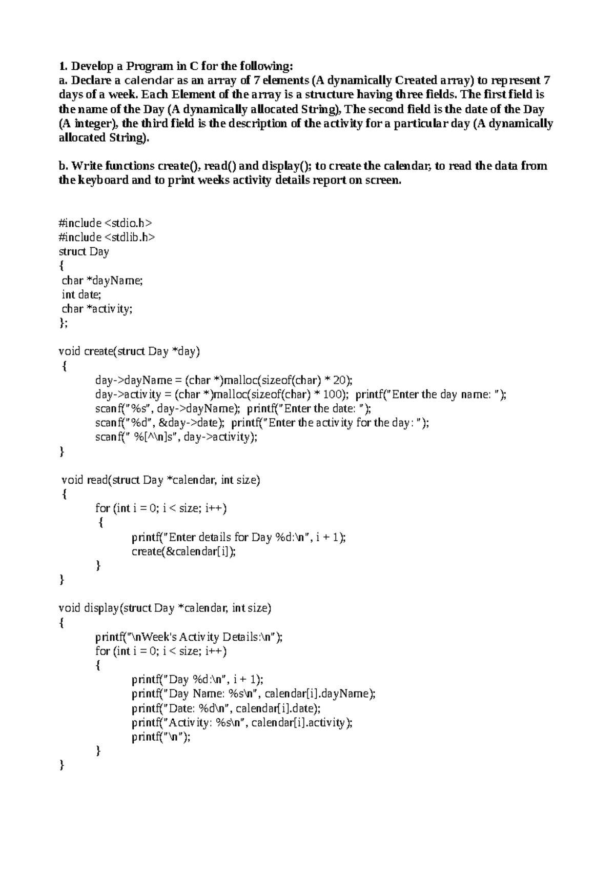 DSA Lab Manual - C Programs for Data Structures Operations - Studocu