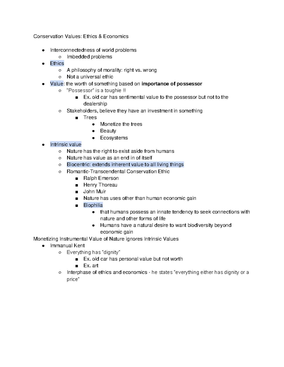 Conservation Values Ethics Economics - Conservation Values: Ethics ...