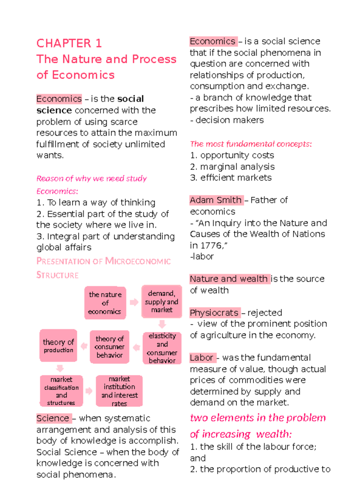 Chapter 1 - yes - CHAPTER 1 The Nature and Process of Economics ...