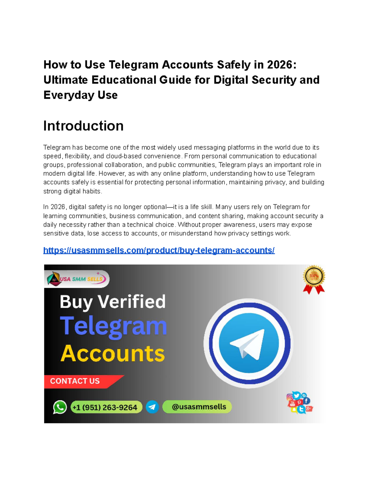 Telegram Account Safety in 2026: A Guide for Digital Literacy - Studocu