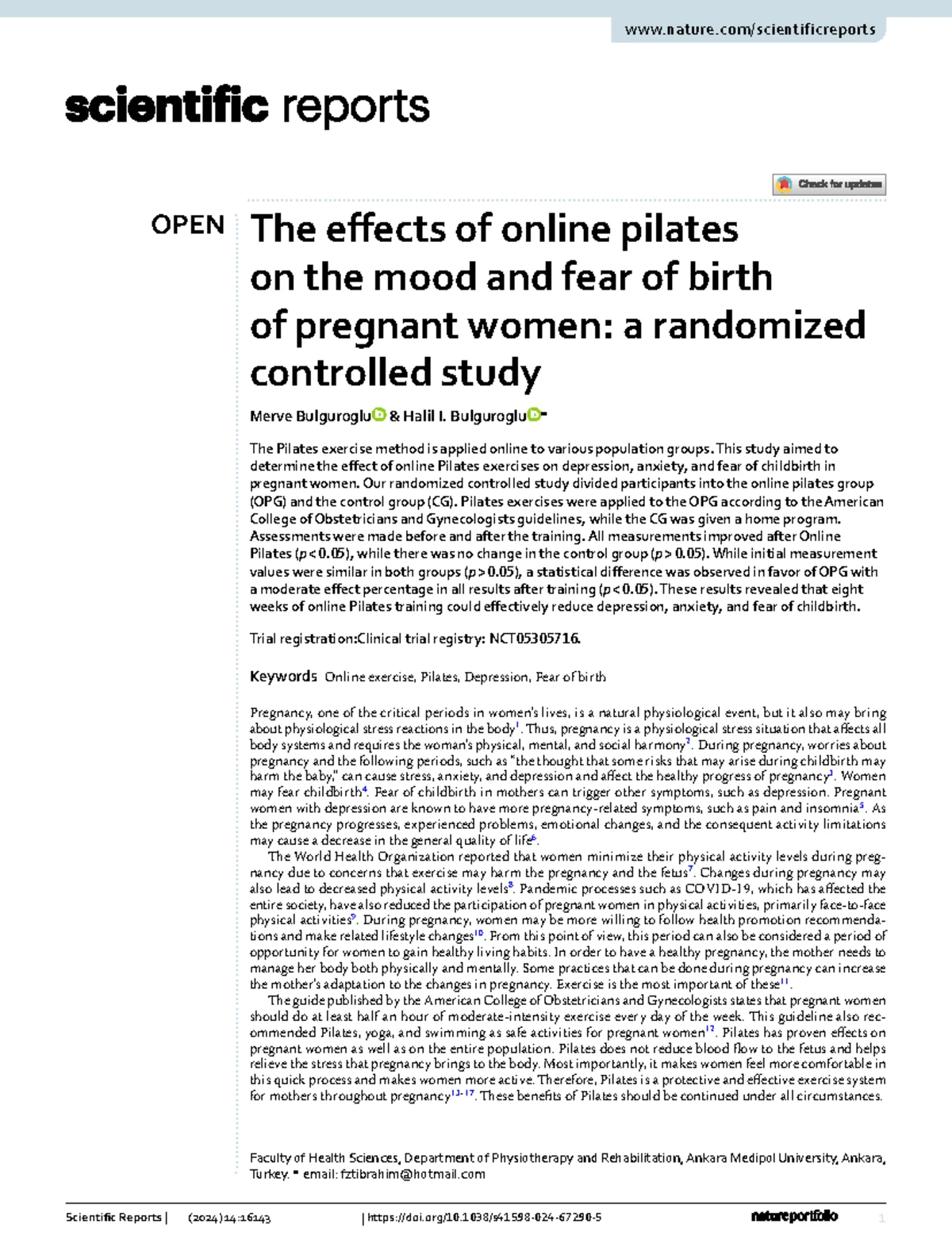 Efficacy of Yoga on Pregnancy Discomforts and Delivery Outcomes in ...