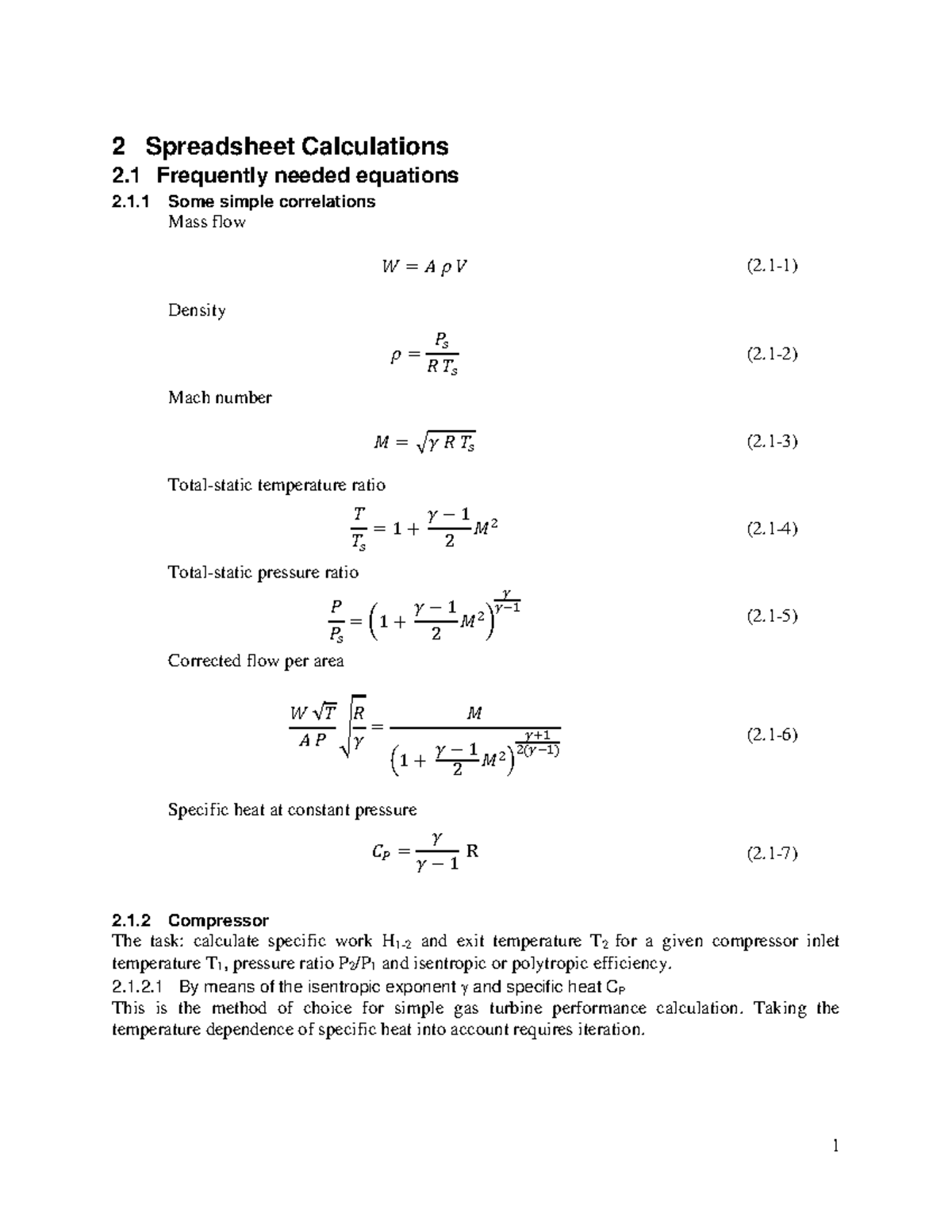 D2 Spreadsheet P - Compressor and Turbine Calculations - Studocu