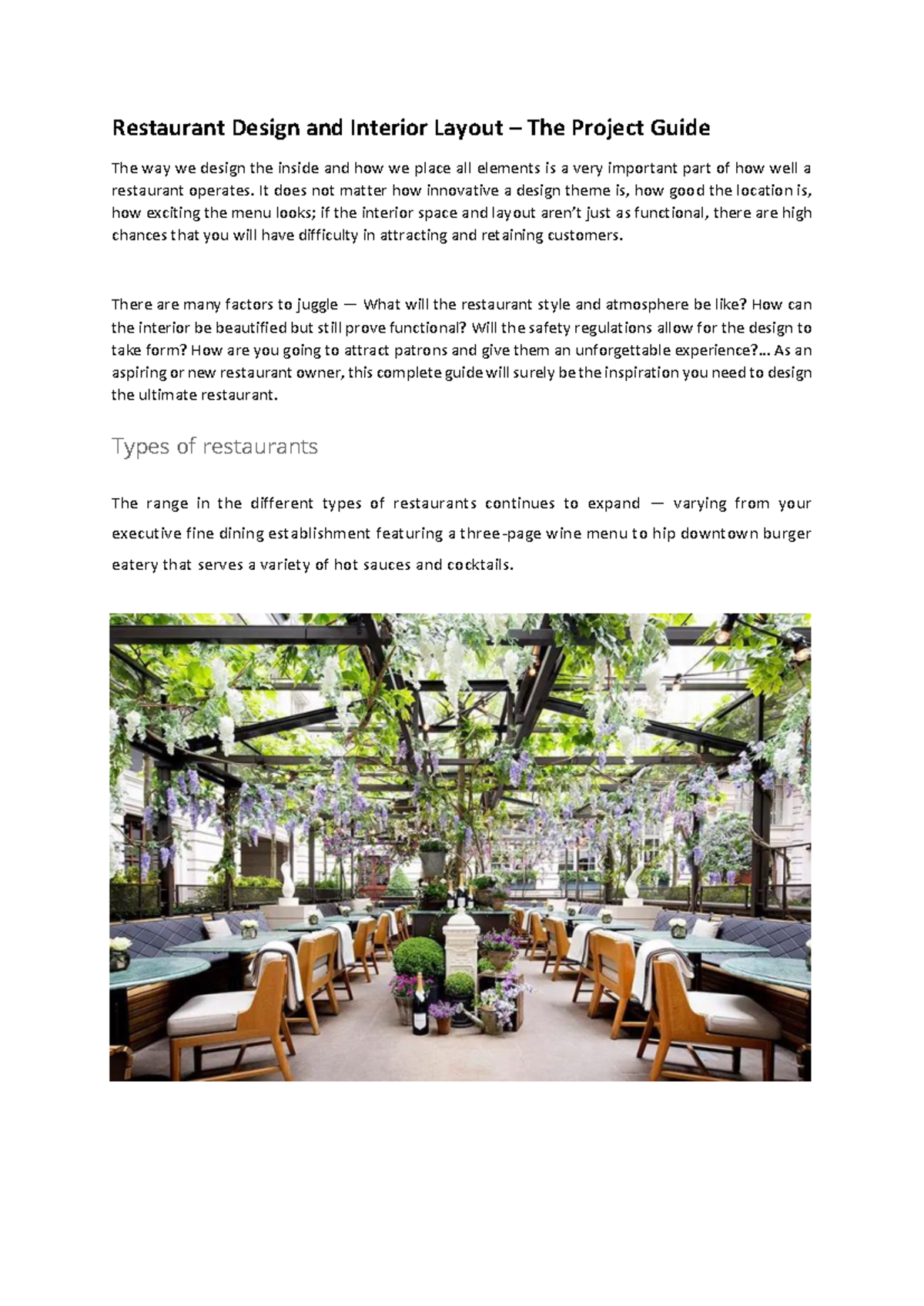 Restaurant Design & Interior Layout: A Comprehensive Project Guide ...