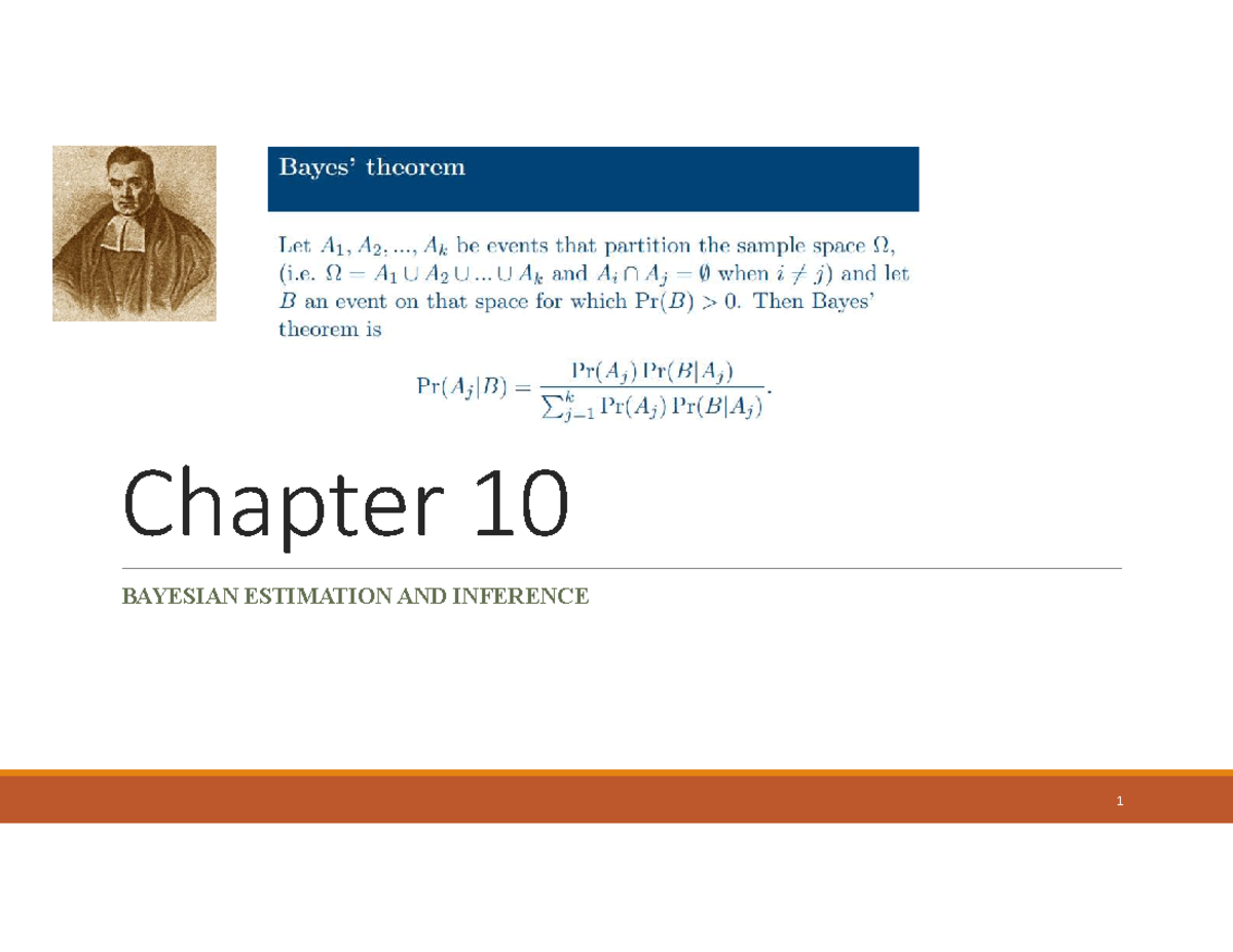 Bayesian Estimation and Inference: Chapter 10 Notes (STAT 101) - Studocu