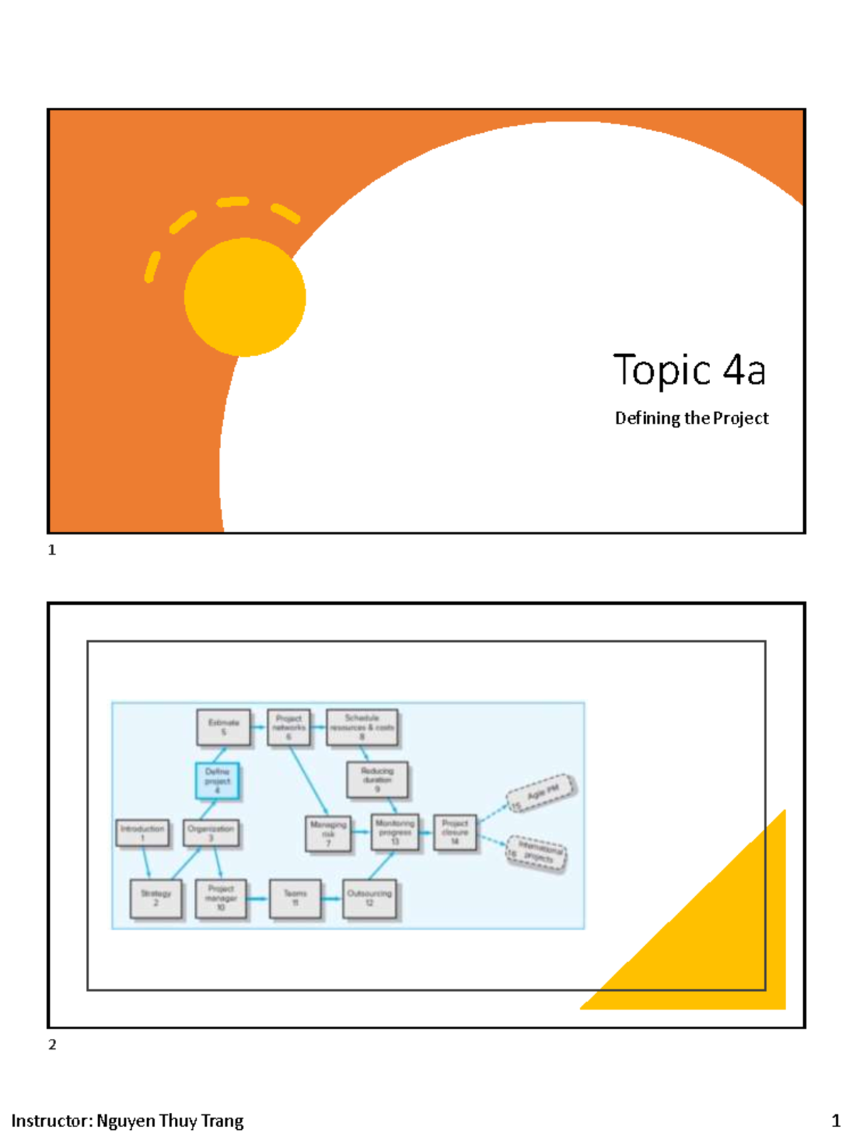 Topic 4a - afwfse - Topic 4a Defining the Project 1 2 Defining the ...