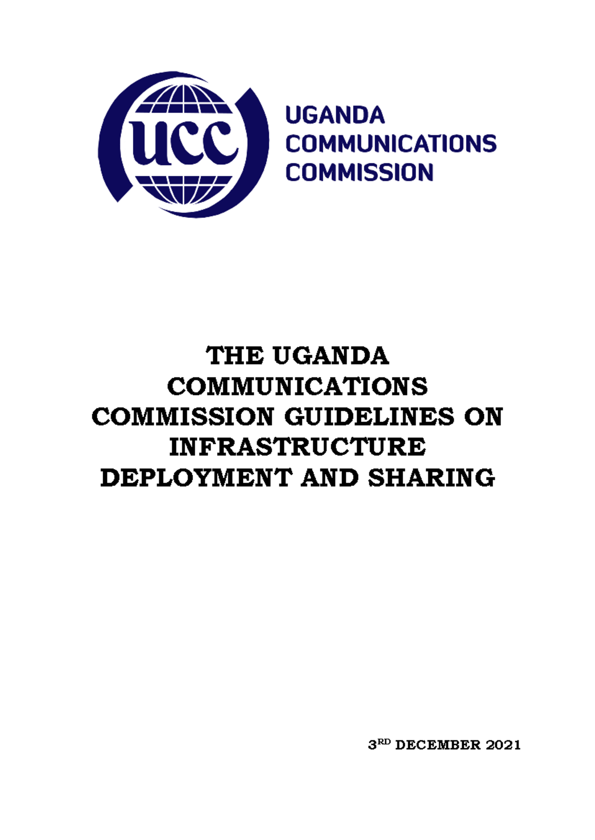 UCC Guidelines on Infrastructure Deployment & Sharing (Dec 2021) - Studocu
