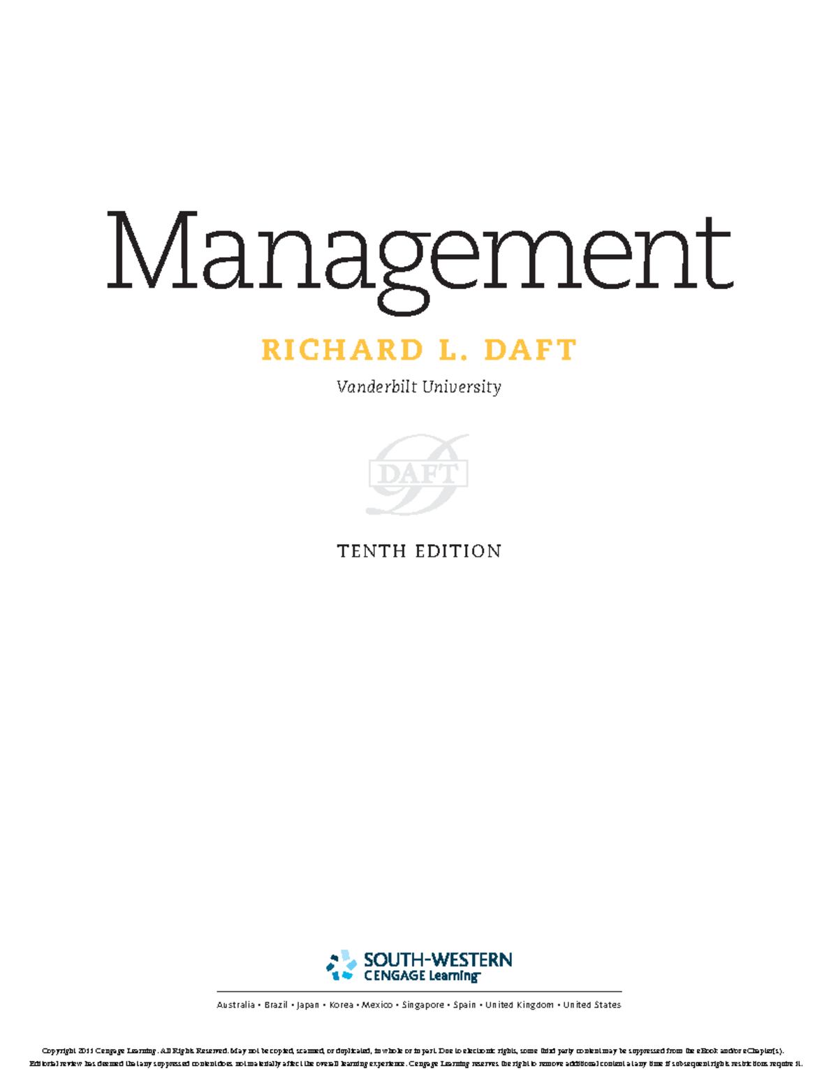 Management, Tenth Edition: Overview and Evolution of Management ...