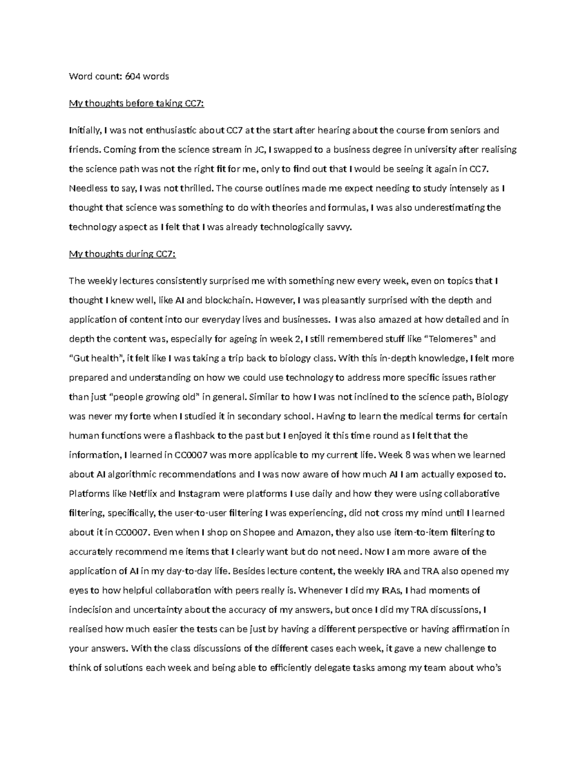 CC7 Reflection: Insights on Technology and Collaboration in Learning ...