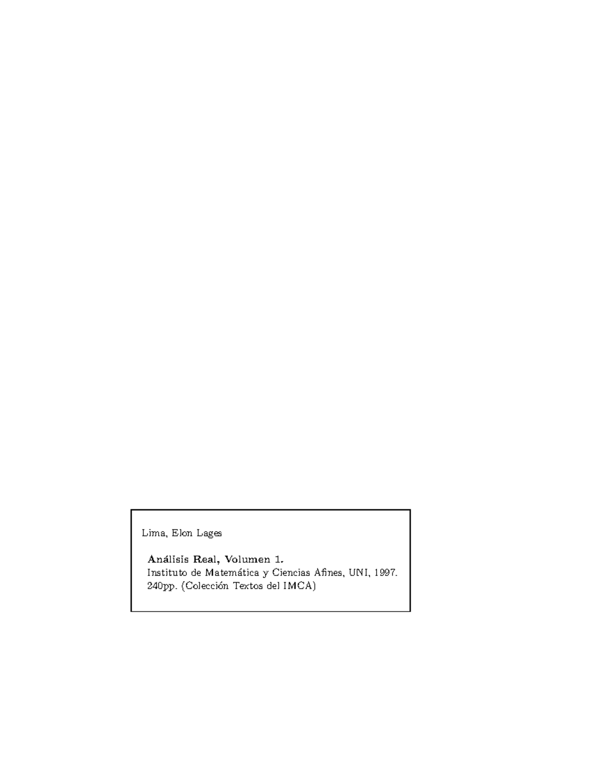Análisis Real de Elon Lages - Solucionario Completo (PDF) - Document Preview