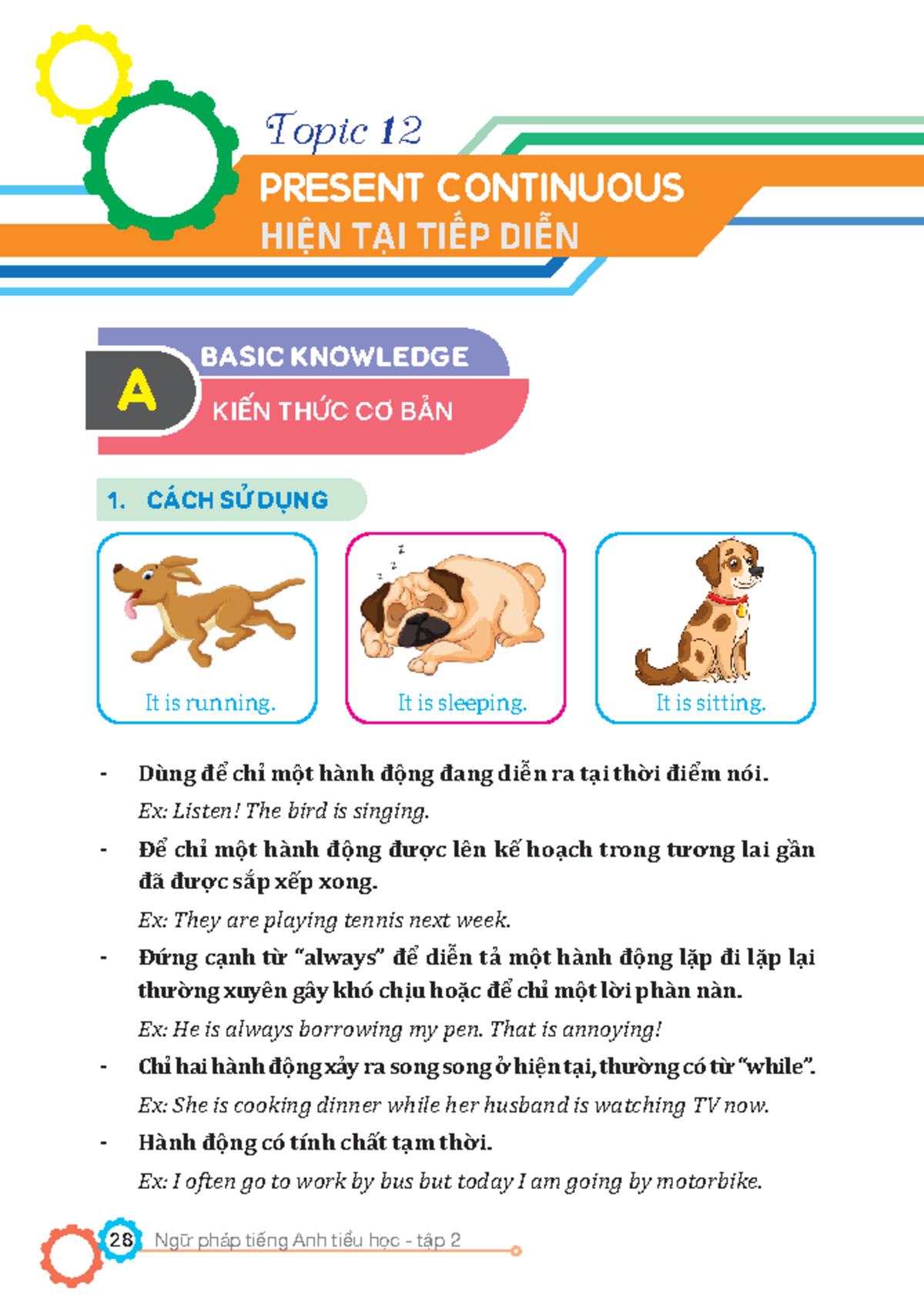 Present Continuous Grammar Notes - THAY BUI VAN VINH - Studocu