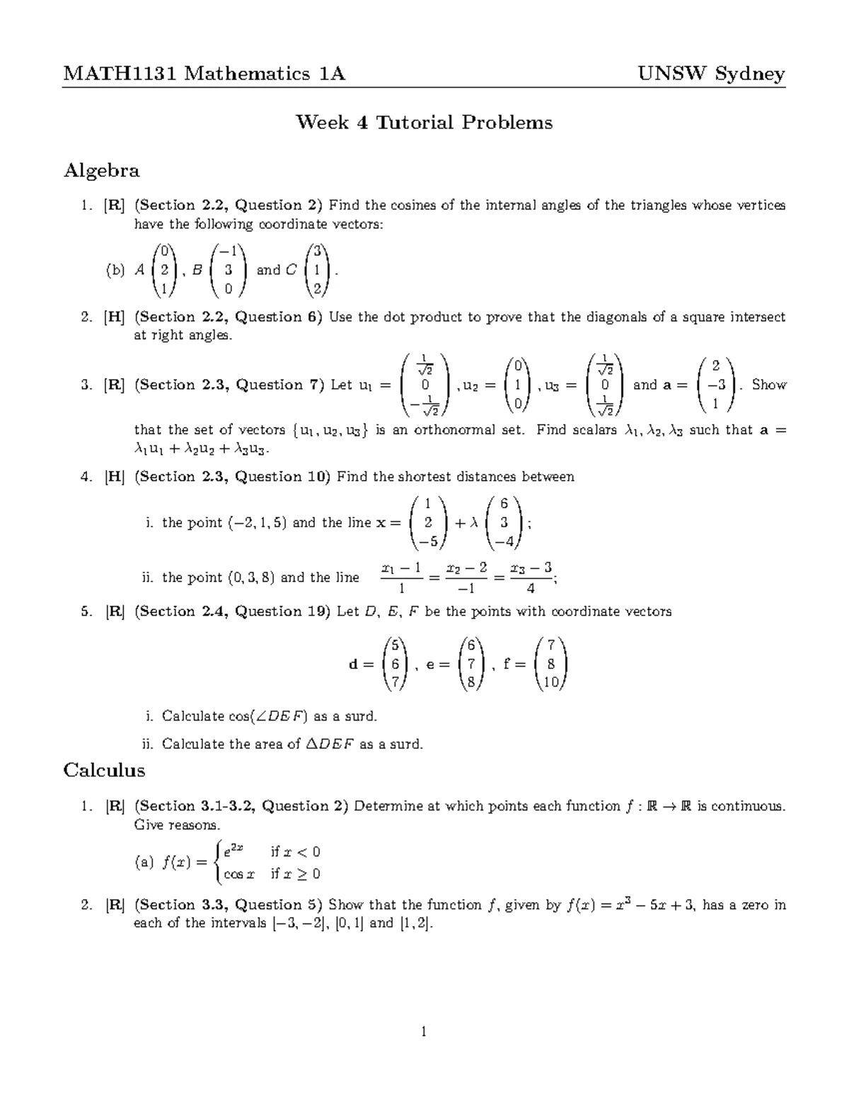 Year 12 Maths Methods 2023: Test 1 on Diff & Anti-Diff Concepts - Studocu