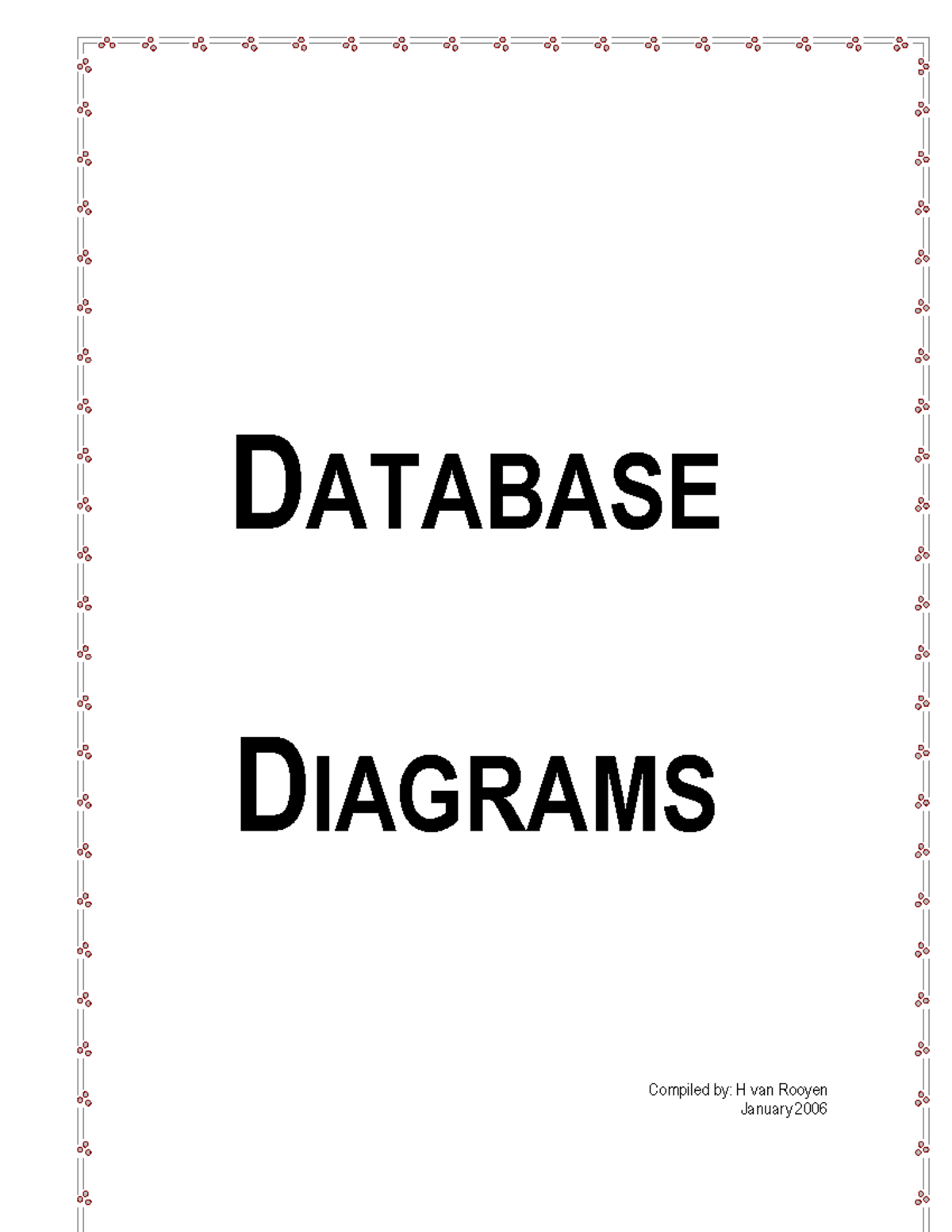 DATABASE DIAGRAMS FOR CLASS EXERCISES & TESTS (2006) - Studocu
