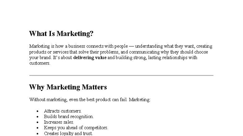 Marketing Principles: Understanding the 4 Ps and Their Impact - Studocu