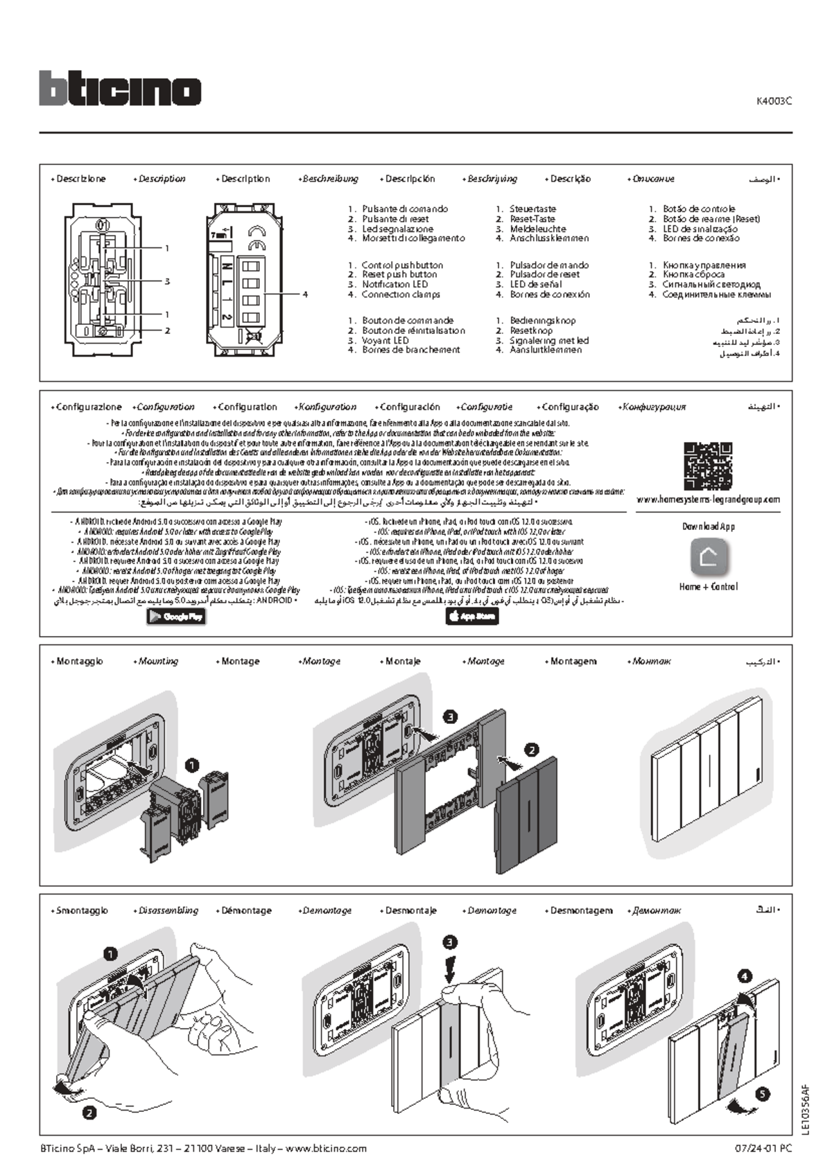 K4003C - Multilingual Device Configuration and Installation Manual ...