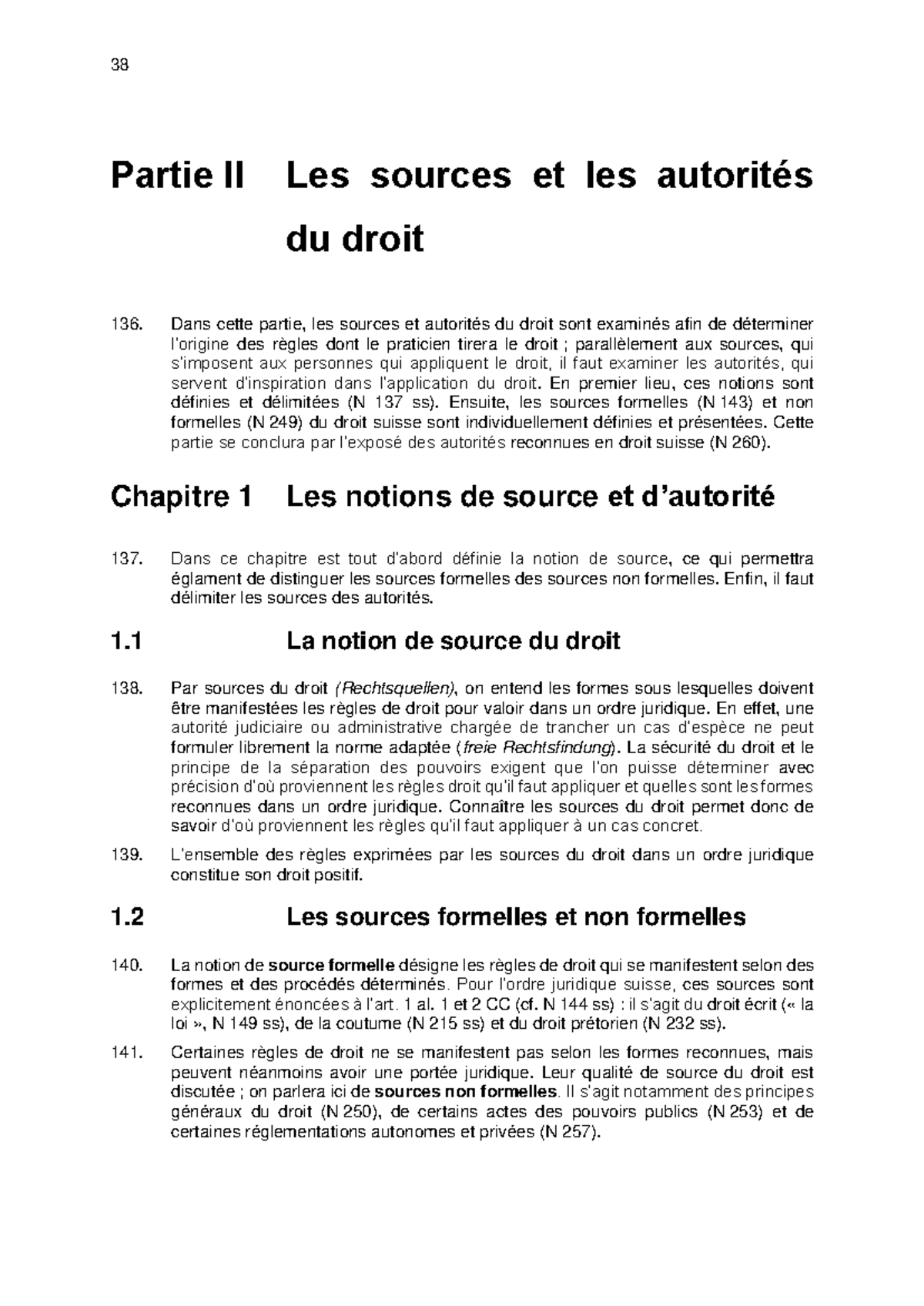 Exercice - Sources et Autorités du Droit en Suisse (Partie II) - Studocu