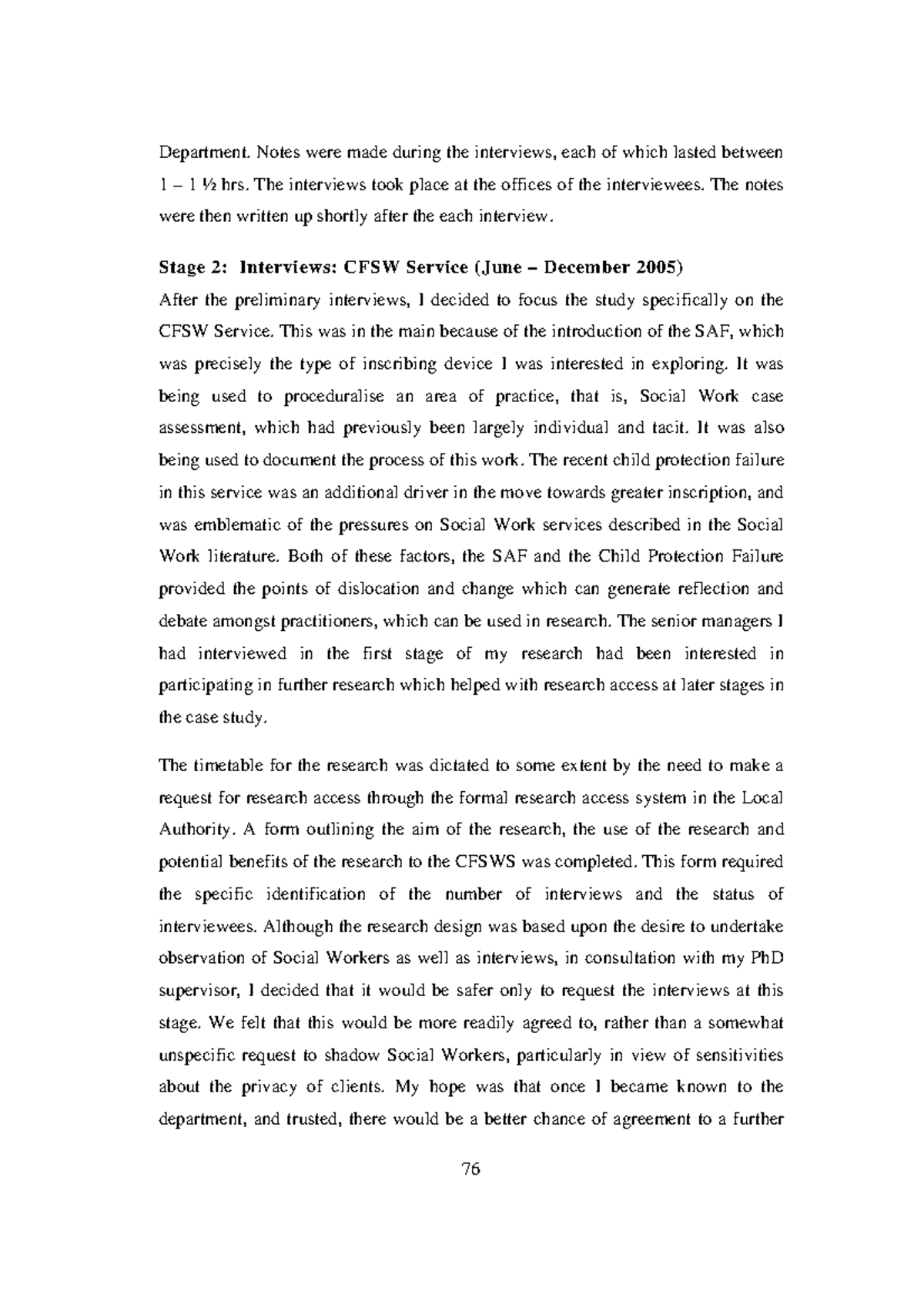 Doing, Describing 26 - 76 Department. Notes were made during the ...
