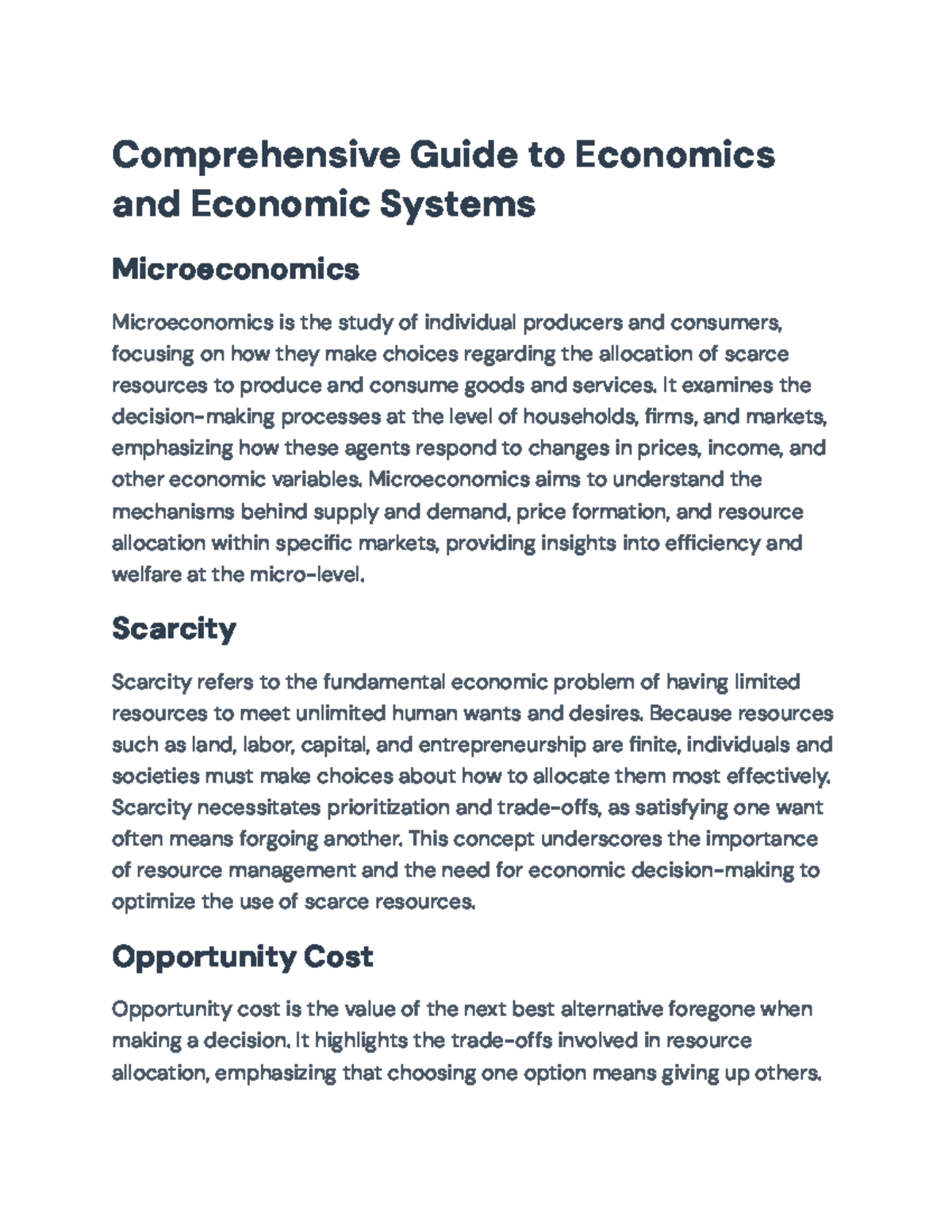 Comprehensive Guide to Micro and Macroeconomics (ECO 101) - Studocu