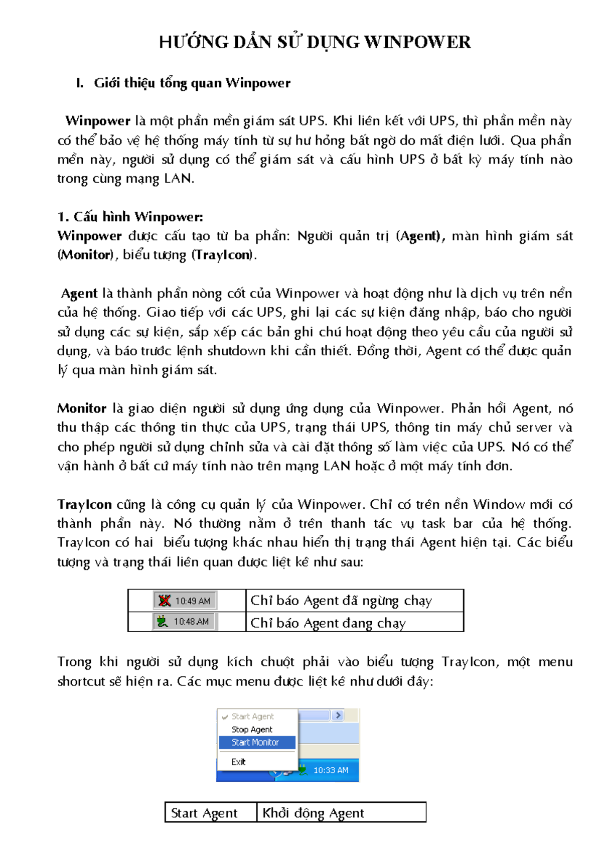 Hướng Dẫn Sử Dụng Phần Mềm Winpower: Cấu Hình & Chức Năng - Studocu