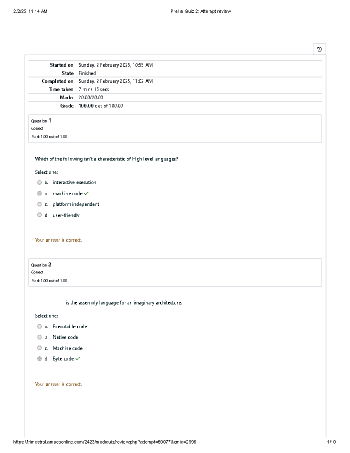 UGRD-IT6302 PQ2 - Integrative Programming and Technology 1 - Started on ...