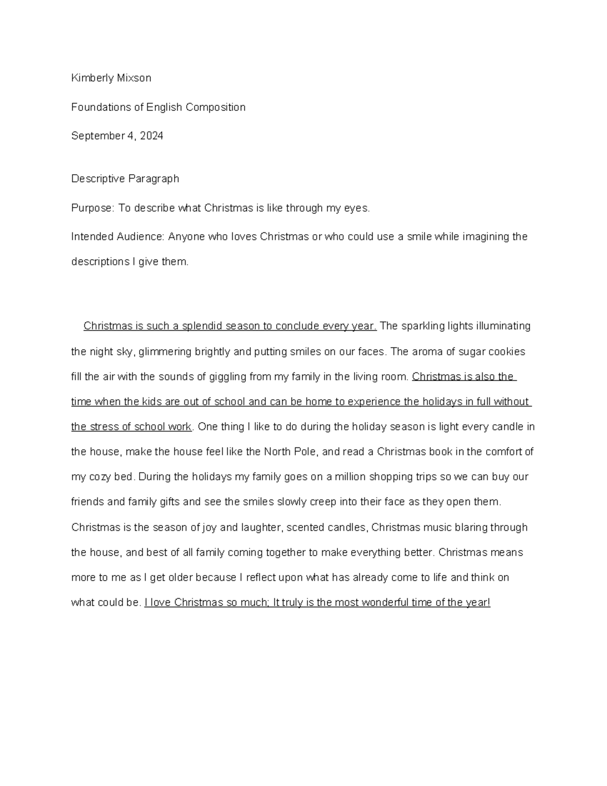 Foundations of English Composition - Descriptive & Informative Insights ...