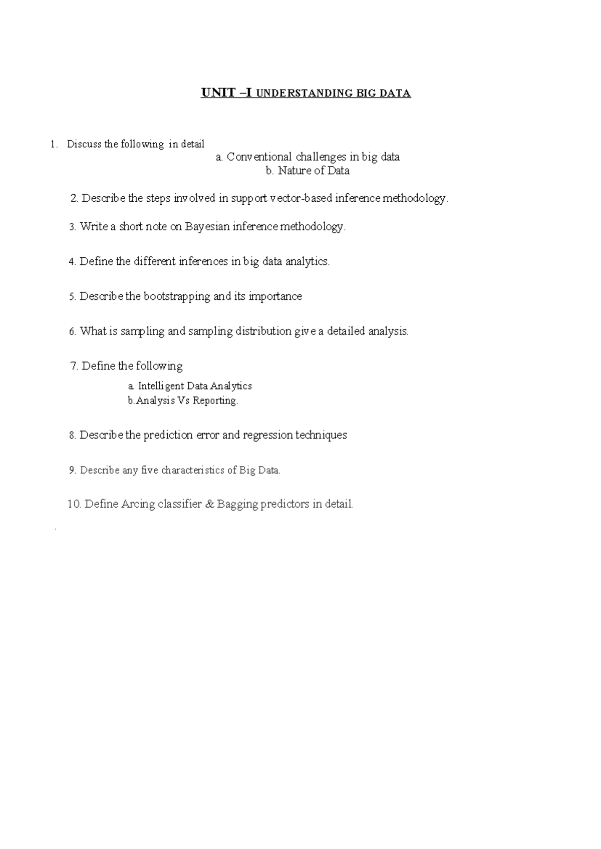 Big Data Insights and NoSQL Management - QB Study Guide - Studocu