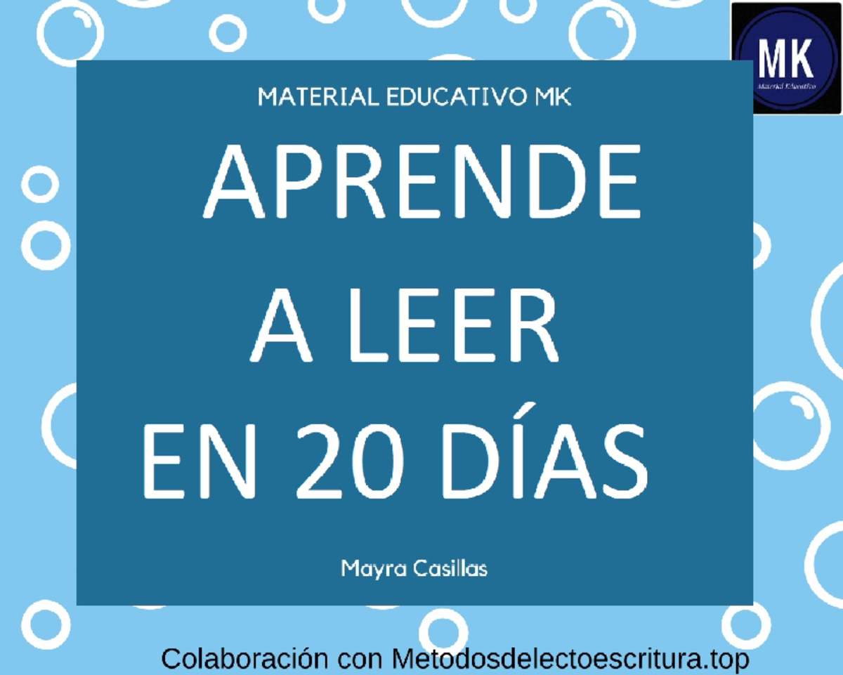 ️Método Aprende a leer en 20 días - MK Material Educativo MATERIAL ...