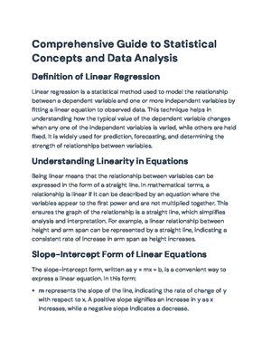 Linear Regression Concepts and Examples - Chapter 12 - Linear ...