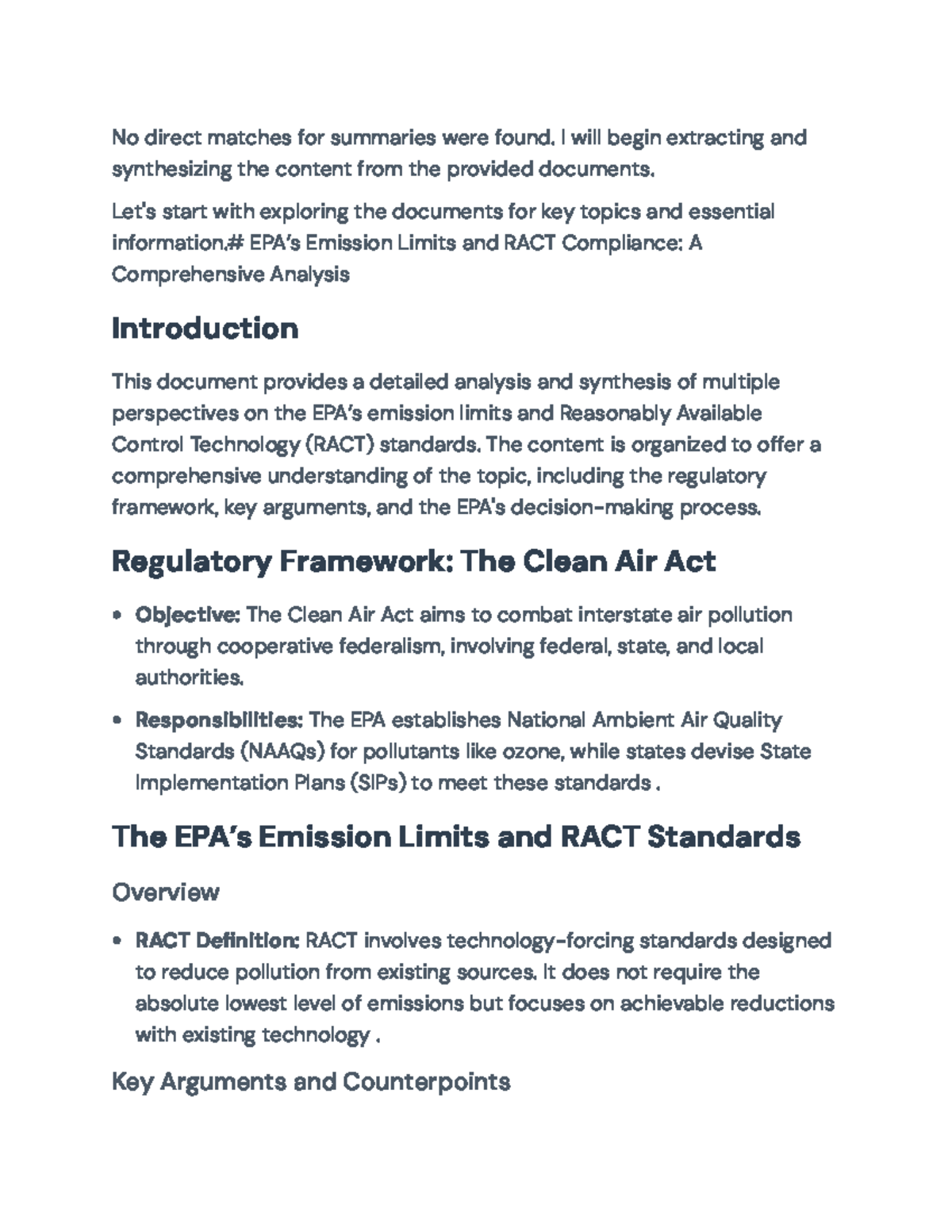 EPA Emission Limits and RACT Compliance: An In-Depth Analysis - No ...
