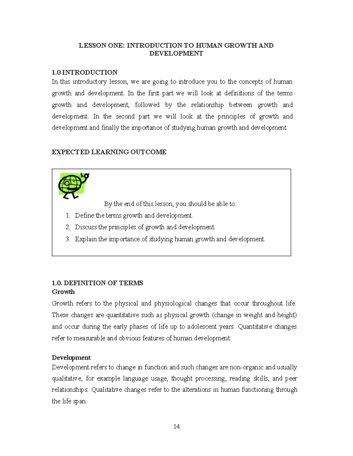 HGD 101: Lesson 1 - Intro to Human Growth & Development - Studocu
