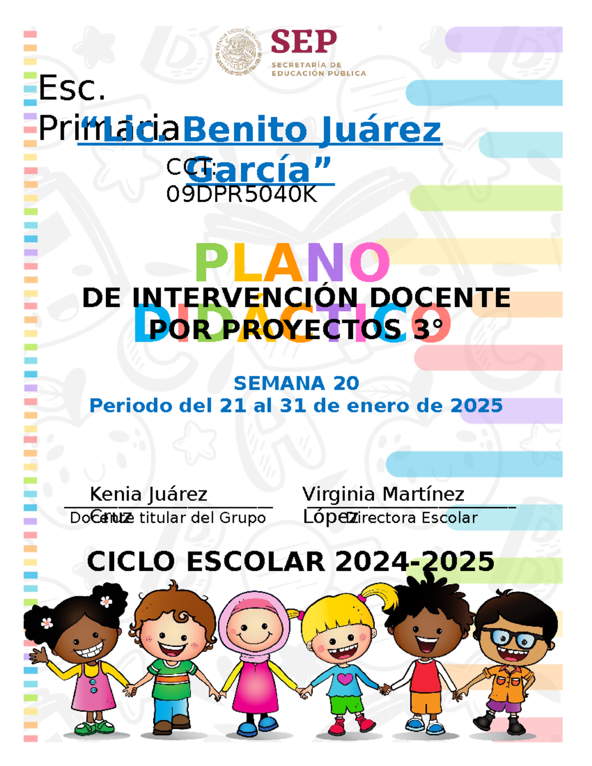 Planeación de Proyectos Didácticos 3° SEM20 - Escuela Primaria 2024 ...