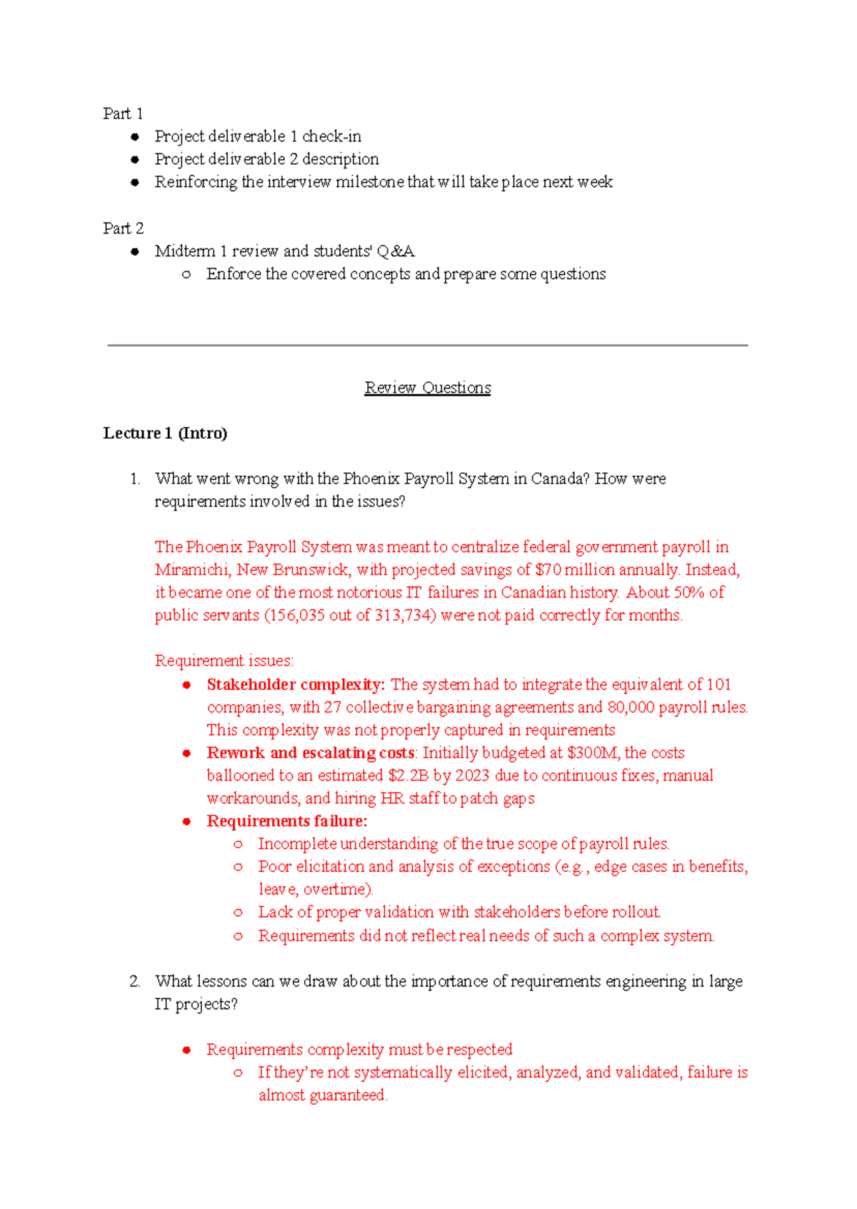 SEG3101 Midterm Exam Prep: Key Concepts and Review Questions - Studocu