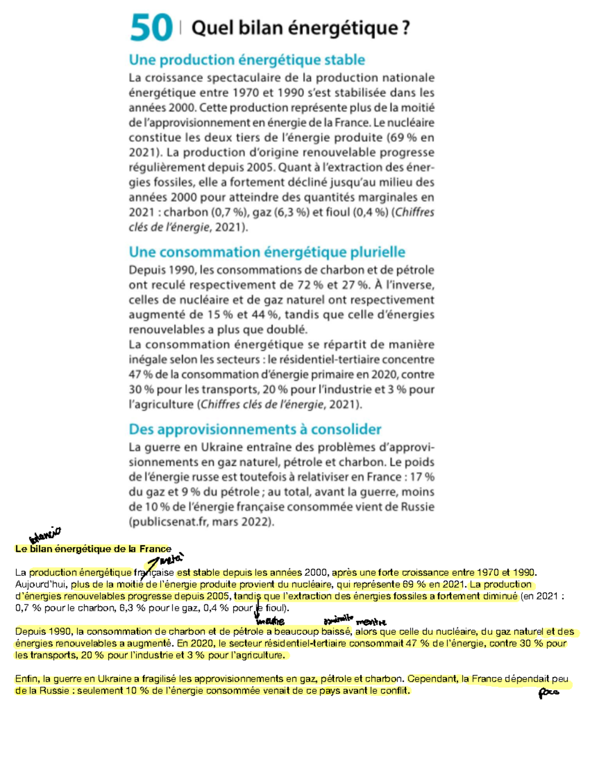 Bilan Énergétique de la France : Production et Consommation 2021-2022 ...