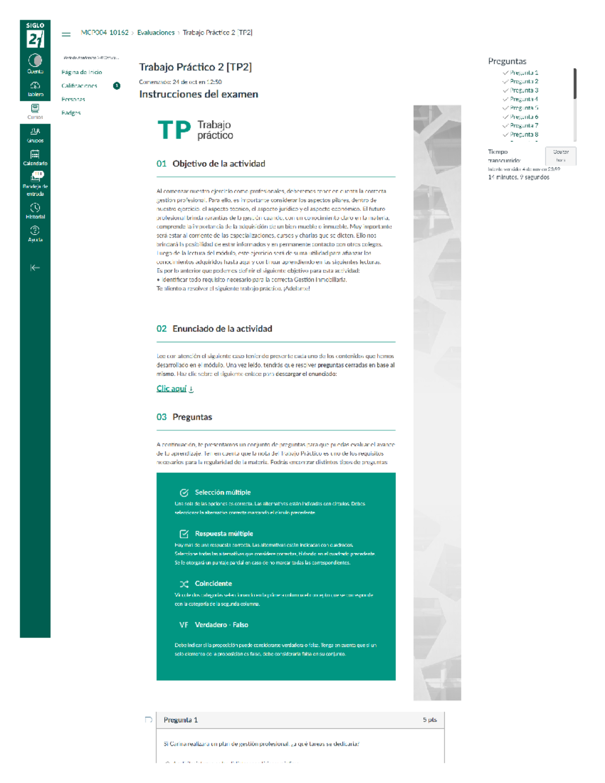 Gestión Inmobiliaria y Evaluación TP2 Corretaje Público Siglo 21 - Studocu